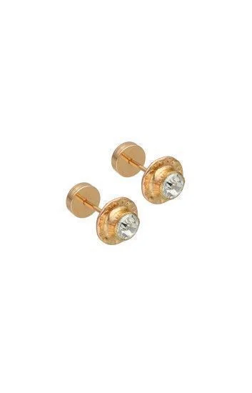 Abridor Enchapados 20 Kt. Strass Grande Blanco