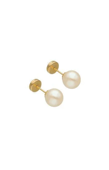 Abridor Oro 18 Kt. c/Tic Laminado Perla Cultivo 5.50 - 6.00mm