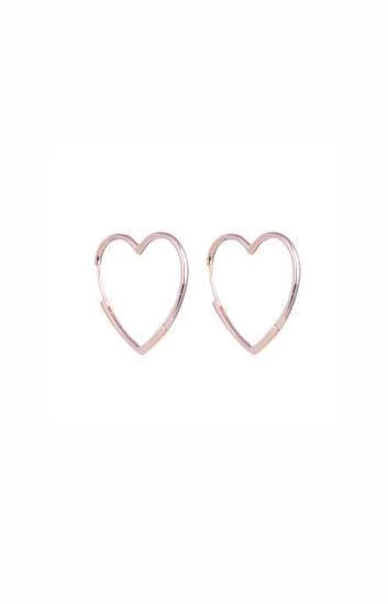Aro Argollas con Forma de Corazon Lisas 30mm