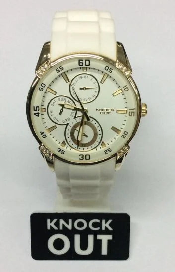 Reloj Knock Out Analogos Caucho Dama 8476.212
