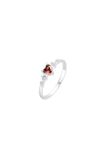 Anillo de Cubic en Forma de Corazon