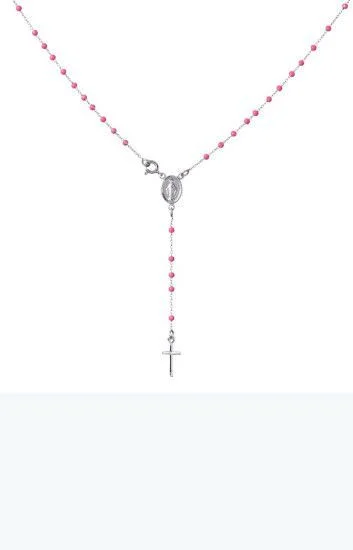 Rosario Ba o en Rodio con la Medalla de la Milagrosa con Bolitas y Cri
