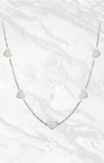 Collar Corazones Eslabonados