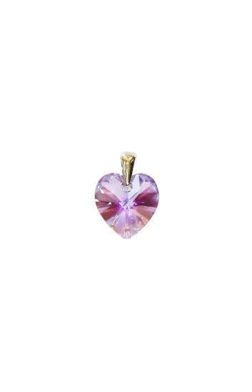 Dije de Crystal Corazon 14mm