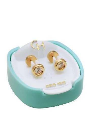 Abridor Oro 18 Kt. Dona con Cubic