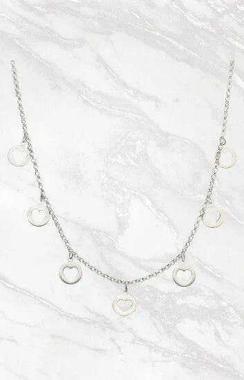 Collar Corazones Calados