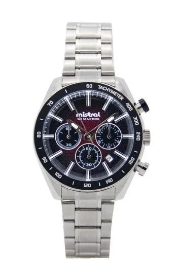 Reloj Mistral Cronografo Acero-Caucho-Cuero CHI-2231-04