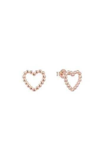 Aros de Corazon con Bolitas