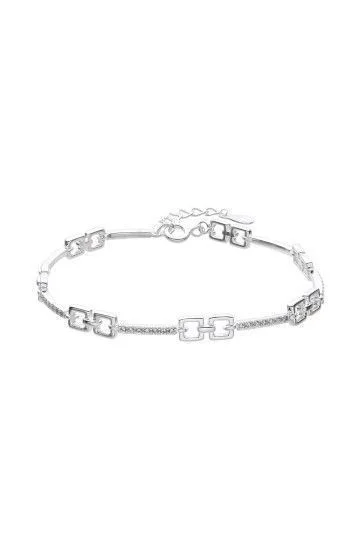 Pulsera con Eslabones y Plaquitas con Circones