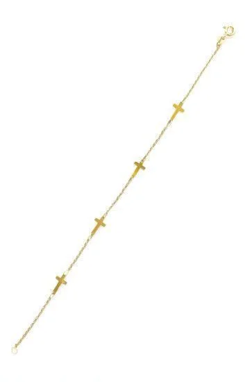 Pulsera Cruces Eslabonadas