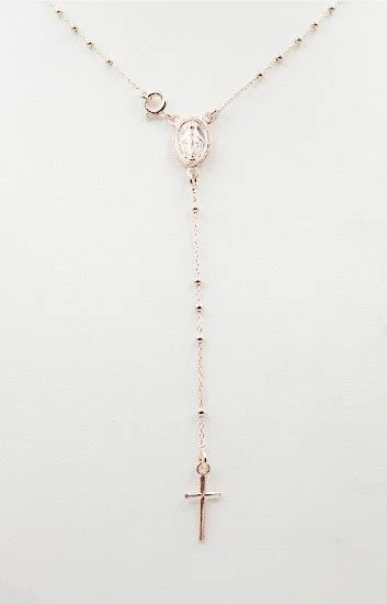 Rosario con Medalla de la Milagrosa y Bolitas de 2mm