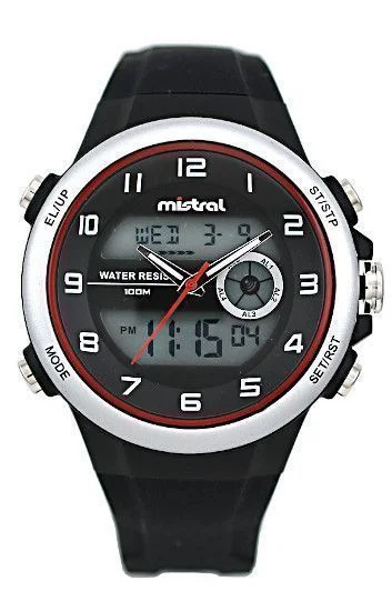 Reloj Mistral Caucho Ana-Digi GADX-VL-01