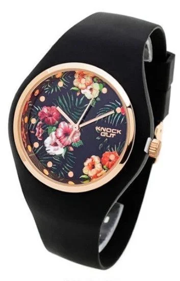 Reloj Knock Out Analogos Caucho Dama 8469.133