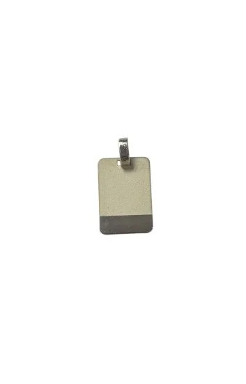 Chapita Rectangular con Pulido Inferior