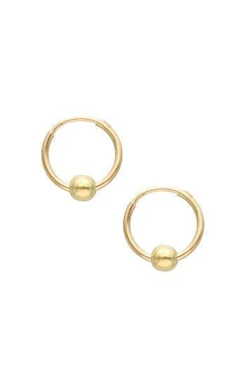 Aros Cubanitos 14mm con Bolita