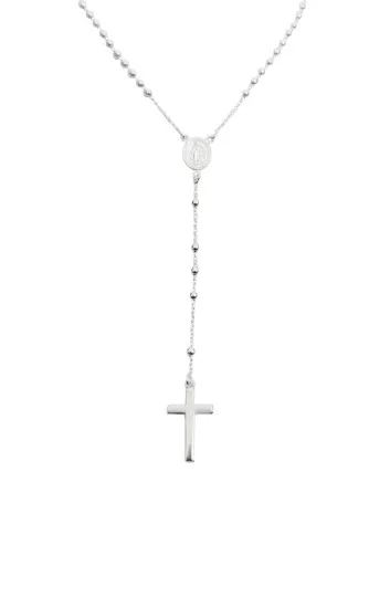 Rosario con Medalla de la Milagrosa, Bolitas de 2.5mm y Cruz