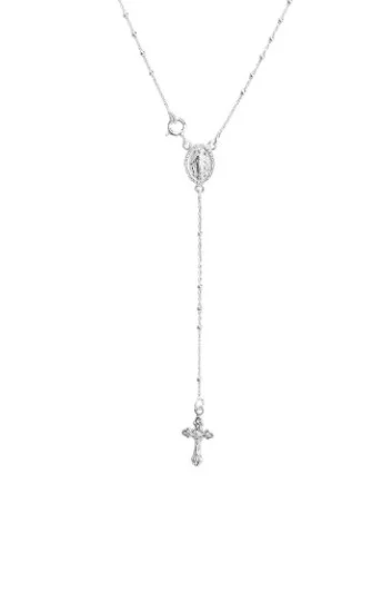Rosario con la Medalla de la Milagrosa y Bolitas de 2mm