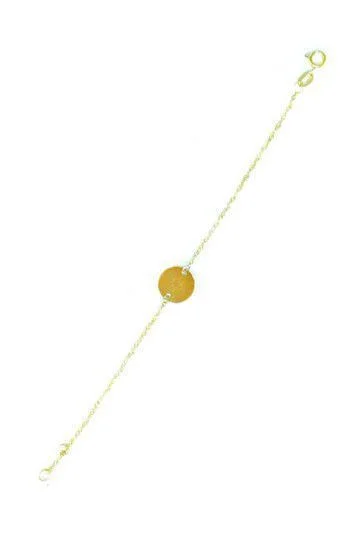 Pulsera Identidad Chapita Redonda 10mm