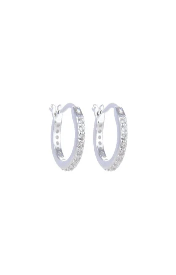 Aros Huggies Argolla 14mm Plateado