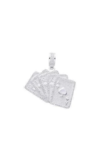 Dije de Cartas de Poker con Circones
