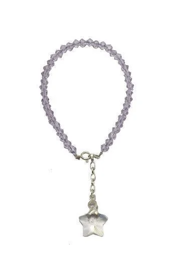 Pulsera de Cristal Checo con Dije