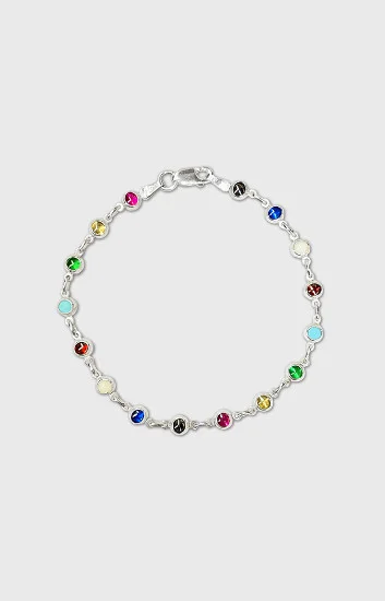 Pulsera con Piedras de Colores