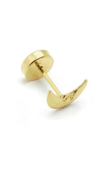 Abridor Oro 18 Kt. c/Tic Laminado Luna Grande