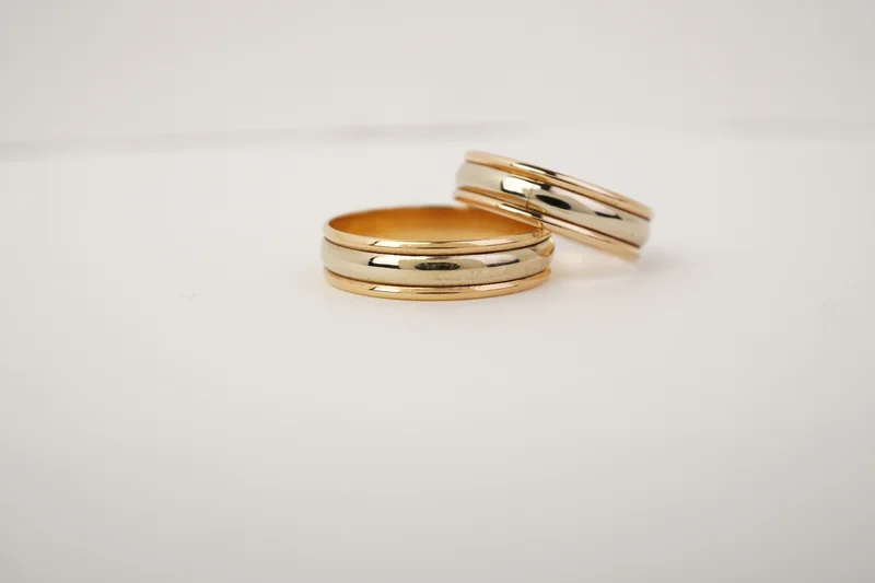 Alianzas de oro 18 kt modelo Ital 2 col