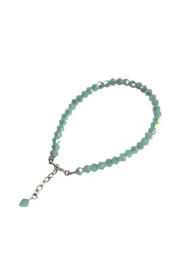 Pulsera de Cristal Checo con Dije Piedra