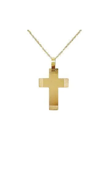 Cruz con arenado en puntas 10x14mm