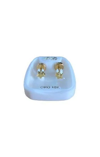 Abridor Oro 18 Kt. c/Tic Laminado Estrella
