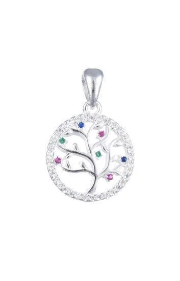 Dije de Arbol de la Vida Plateado