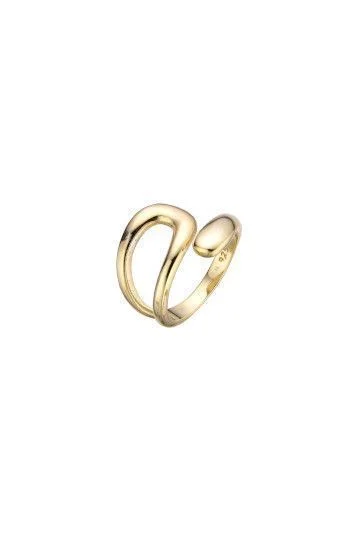 Anillo Inflado Liso Dorado