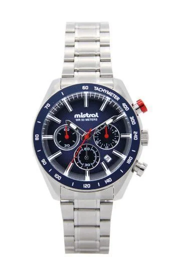 Reloj Mistral Cronografo Acero-Caucho-Cuero CHI-2231-02