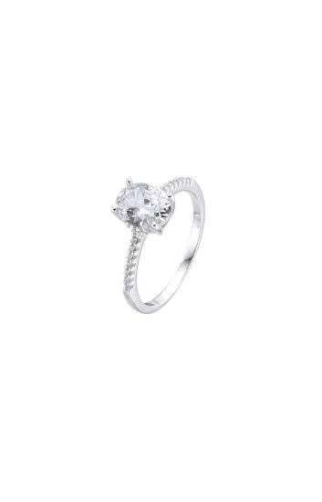 Anillo Solitario con Cubic