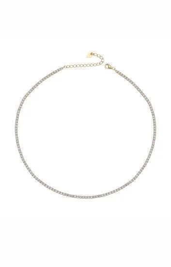 Choker Tennis 2mm Rosada