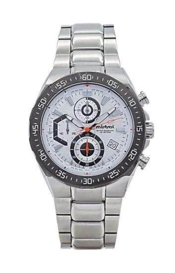 Reloj Mistral Cronografo Acero-Caucho-Cuero CHI-2054-07