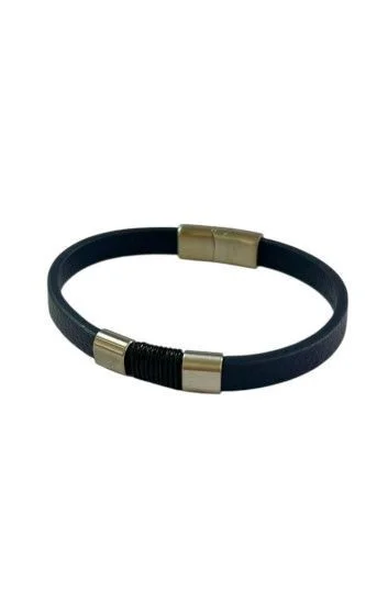 Pulsera Cuero y Acero PUA-2362