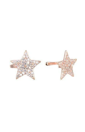 Aros Ear Clips de Estrellas