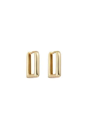 Aros Huggies Cuadrados Lisos 12mm