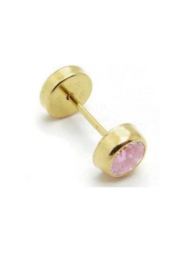 Abridor Oro 18 Kt. Tubo con Cubic
