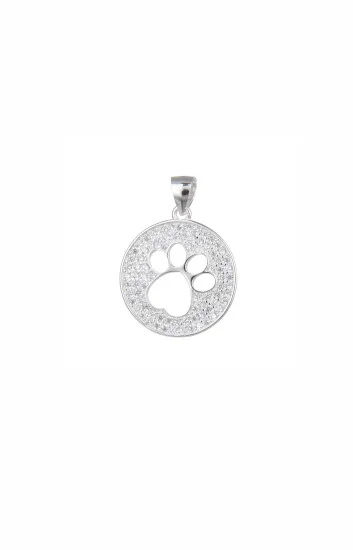 Dije de Huella de Perro con Circones