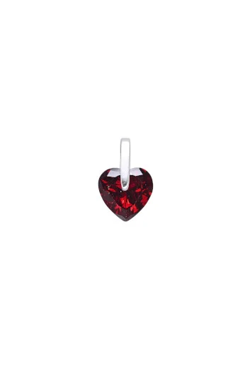 Dije Colgante Punto de Luz en Forma de Corazon 10mm