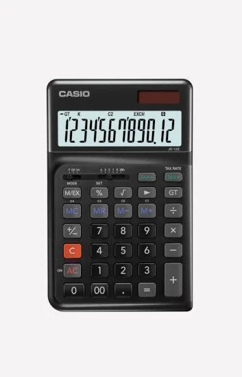 Reloj Casio Calculadoras JE-12E-BK