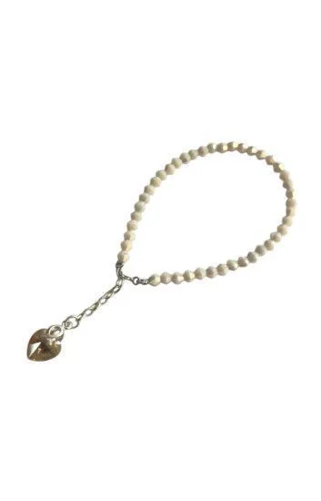 Pulsera de Cristal Checo con Dije Corazon