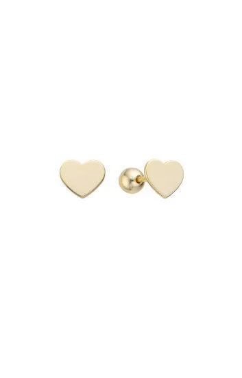 Aros de Corazon Liso