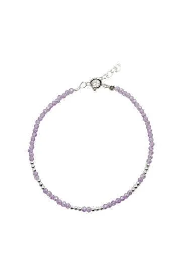 Pulsera de Cristales 2.5mm y Bolitas 2mm