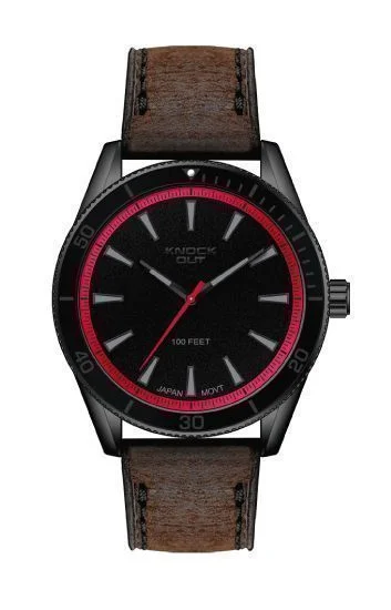 Reloj Knock Out Cuero Hombre 2603.003