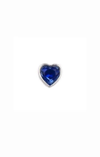 Dije Pasante de Circon con Diseño de Corazon 5mm