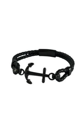 Pulsera Cuero y Acero PUA-2266